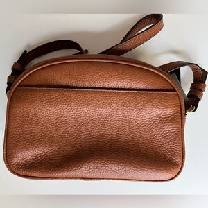 J.Crew crossbody bag, cognac leather, brand new with tags